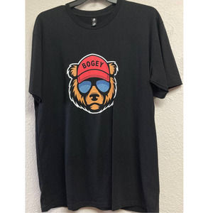 Golf Gods Crew Neck T-shirt Bogey Bear Size XL